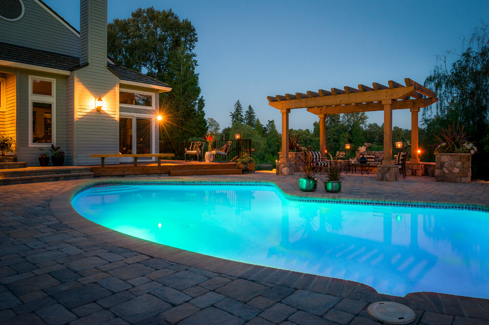 Cudahy Traditional Pool Portland by Paradise Restored