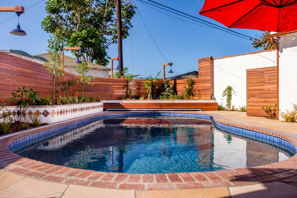 Culver City Backyard Swimming Pool Traditional Pool Los Angeles