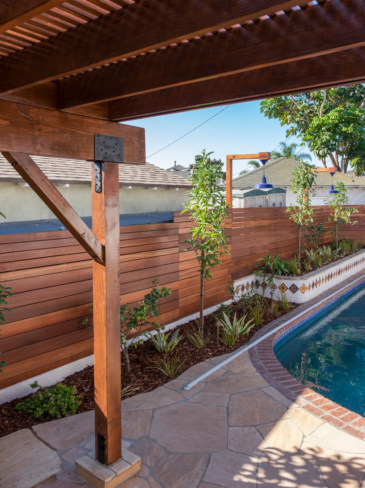 Culver City Backyard Swimming Pool Traditional Pool Los Angeles