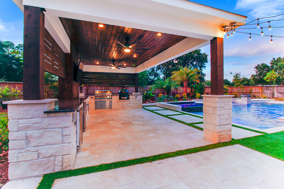 Curtis Pool - Modern - Pool - Houston - by Sunset Pools Inc. | Houzz