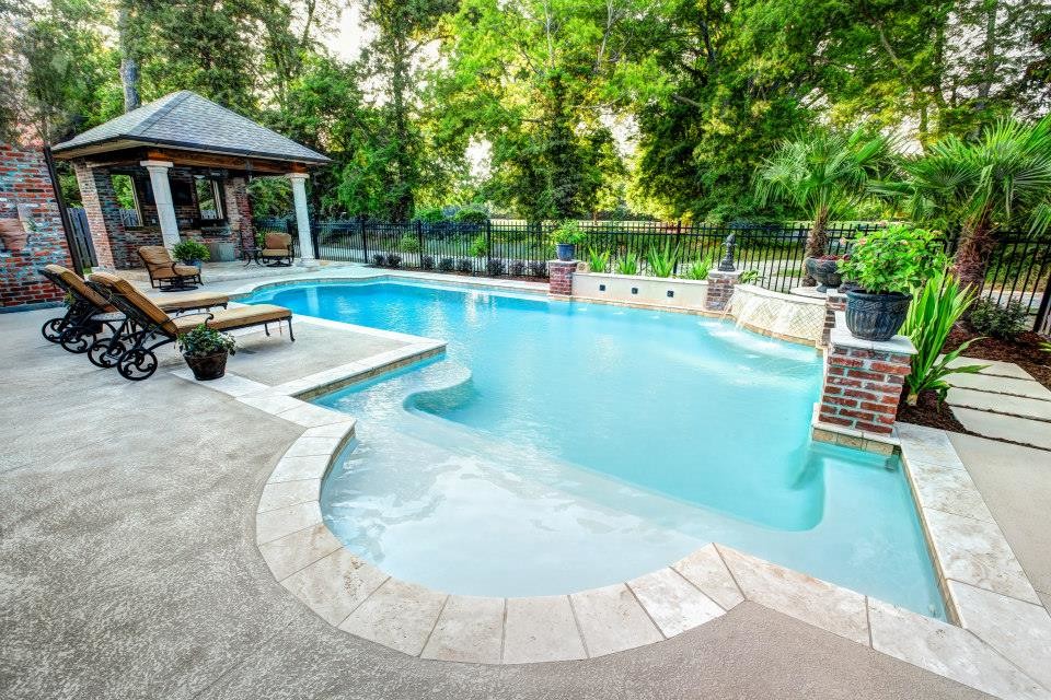Custom Backyard & Pool Traditional Pool New Orleans by G.W