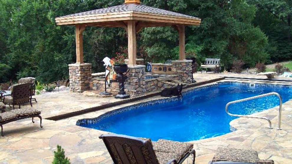 Custom Brick Around Pool Pool Chicago by Force Masonry, Inc. Houzz