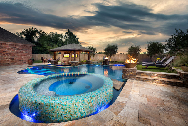 Custom Freeform pool design - Modern - Swimming Pool & Hot Tub ...