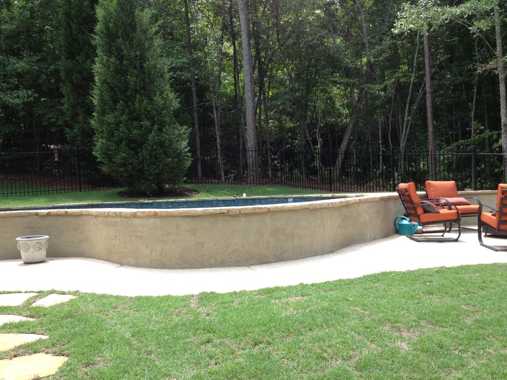 Custom Hilltop Concrete Pool in Newnan, Ga Pool Atlanta by