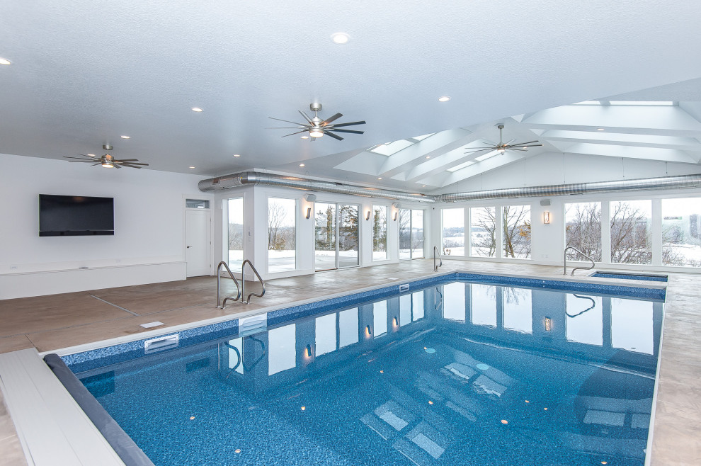 Custom Home with Indoor Pool Rochester, MN Pool Other by RyMark