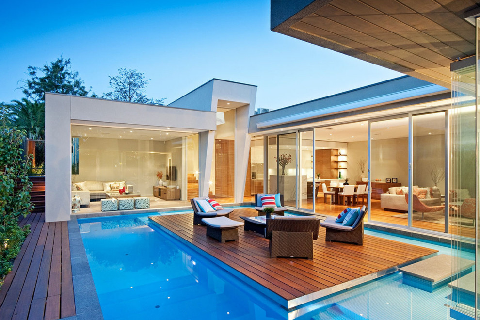 Custom Homes Contemporary Pool San Francisco by AZ Construction