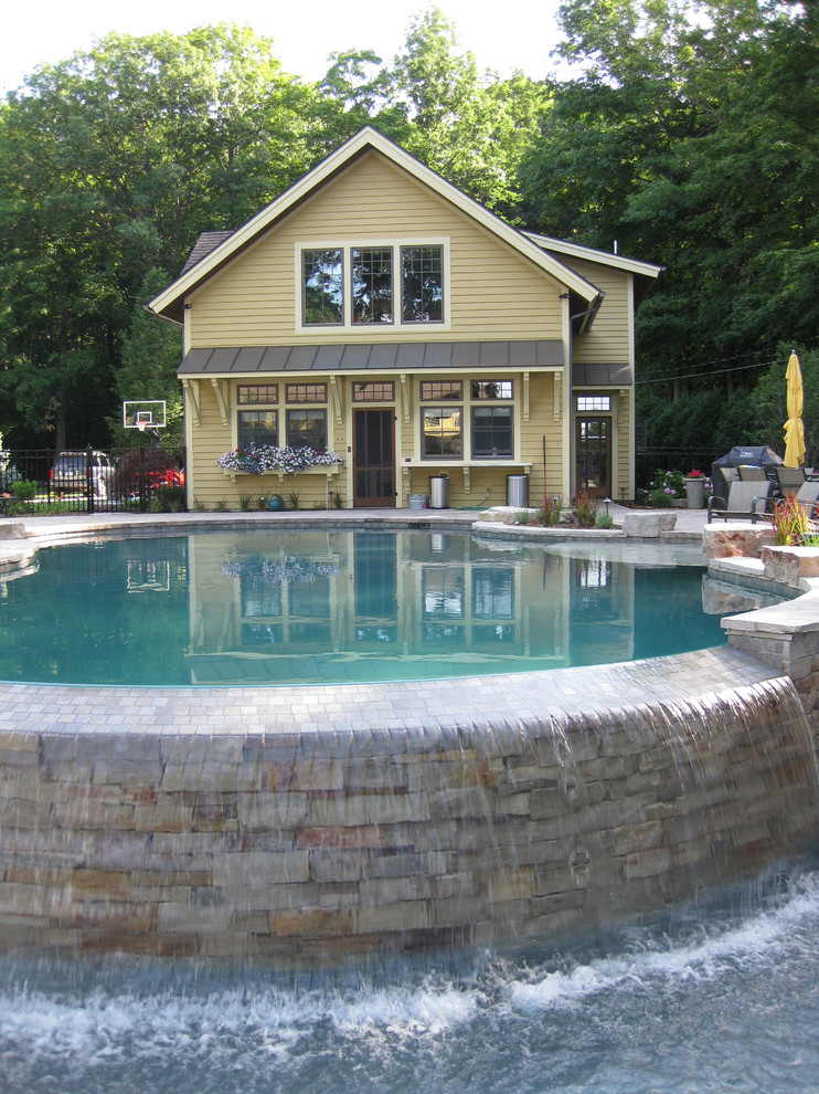 Custom pool house with pool Traditional Pool Grand Rapids by AMDG Architects Houzz