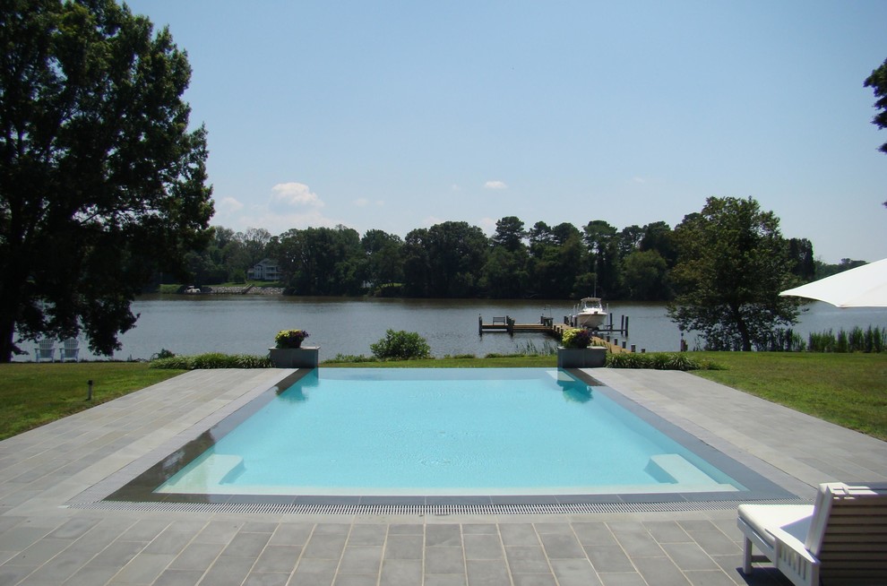 Custom Swimming Pools - Traditional - Pool - DC Metro - by Aqua Pools ...