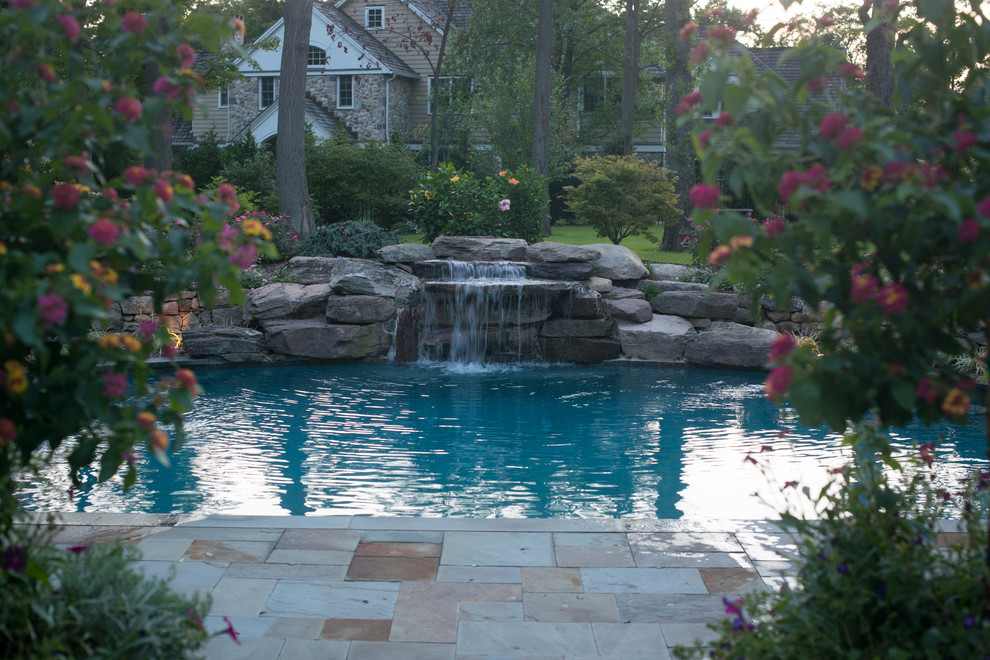 Custom Water Feature Design NJ Contemporary Pool New York by