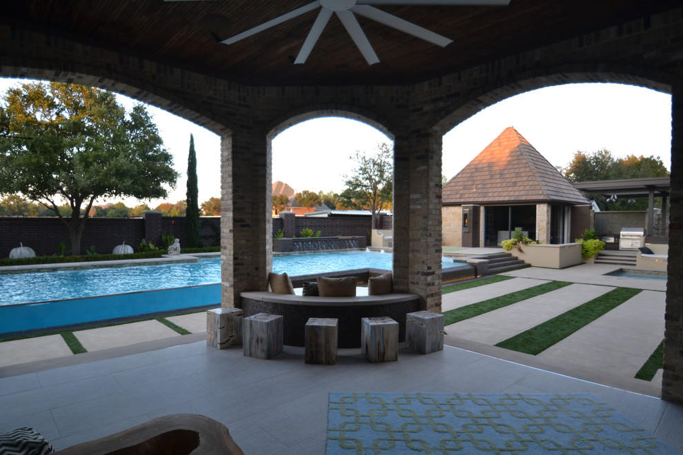 Dallas Area Traditional/Geometric Pools Contemporary Pool Dallas