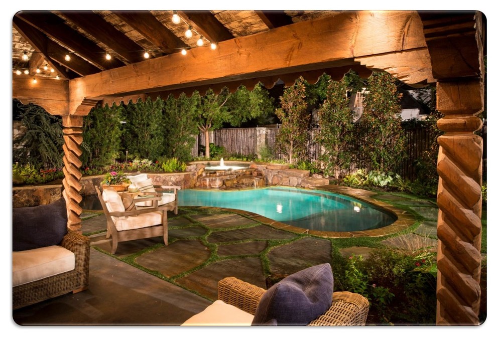 Dallas, Texas Private Rustic Estate Rustic Pool Dallas by
