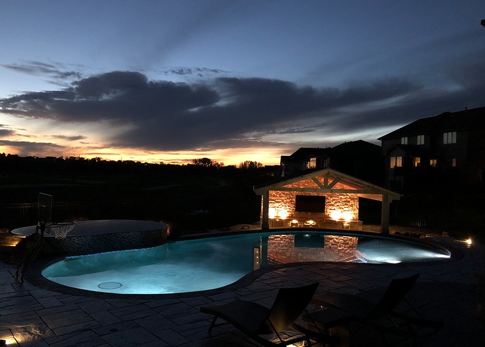 Deer Creek Estate Pool Omaha by Elite Landscaping Omaha Houzz