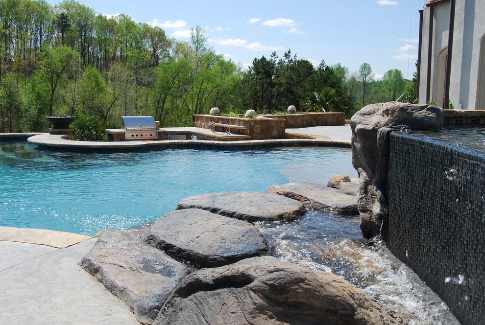 Denver, NC Vanishing Edge Project Tropical Pool Charlotte by