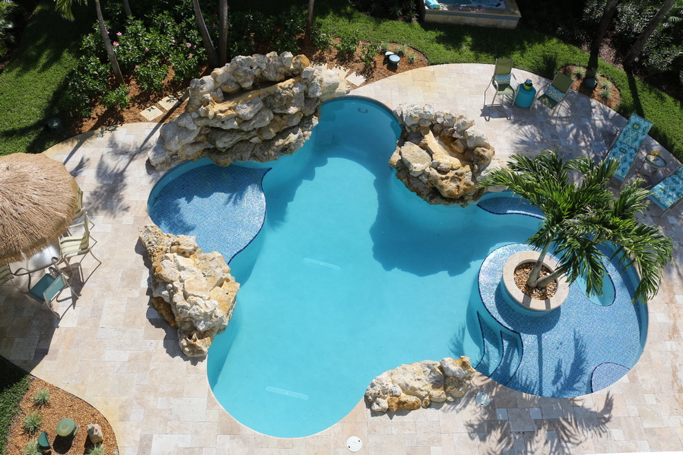 Inspiration for a tropical pool remodel in Miami