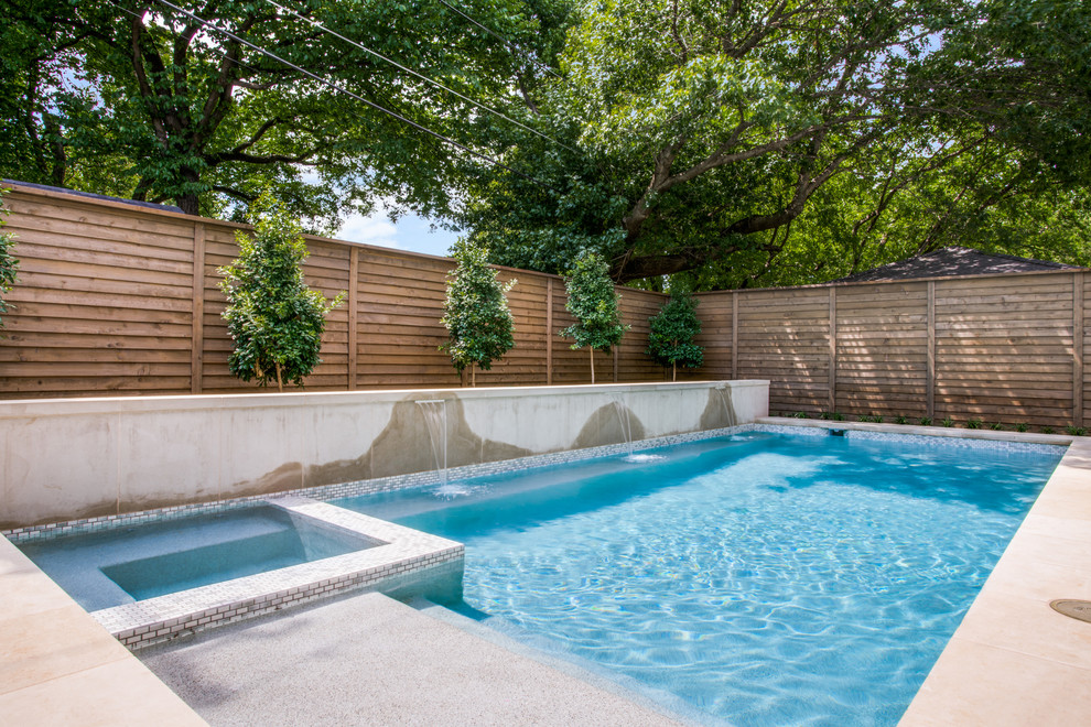 Devonshire Transitional New Home Transitional Pool Dallas by