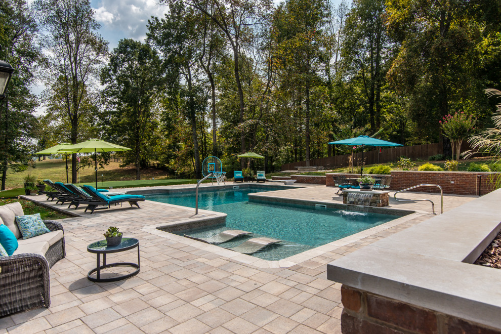 Dickson Tn Outdoor Oasis Rustic Pool Nashville By Noble Johnson Architects Houzz