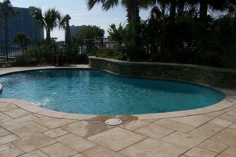 Exemple d'une piscine exotique.