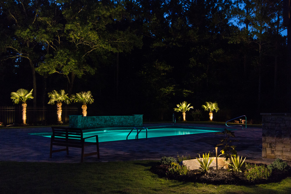 Douglasville, GA House and Yard Project Tropical Pool Atlanta