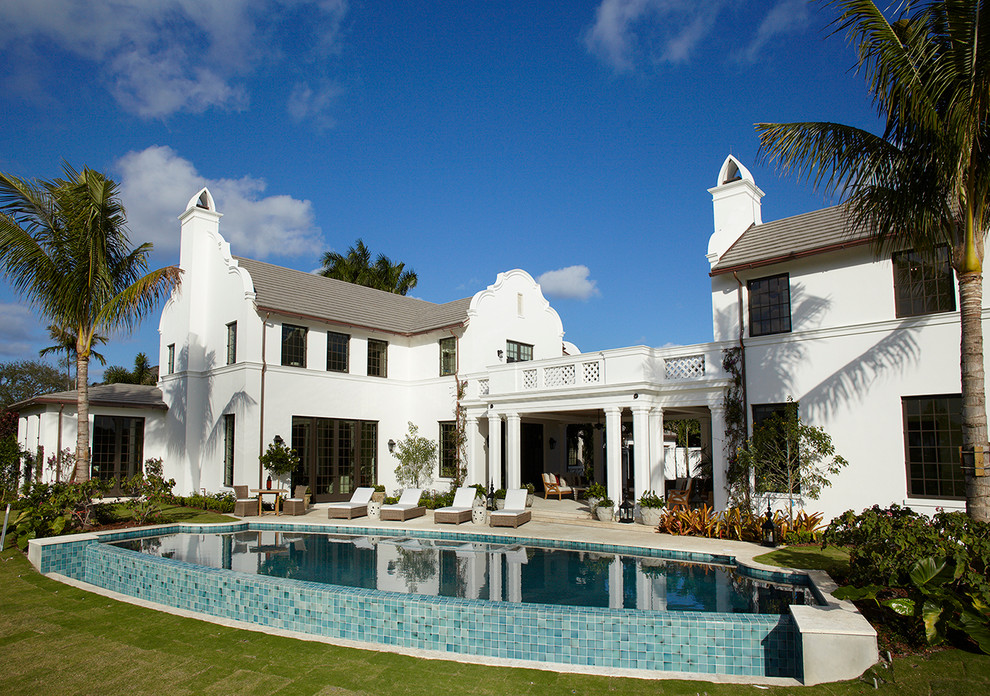 Dutch Colonial Estate Mediterranean Pool Miami by Beacon