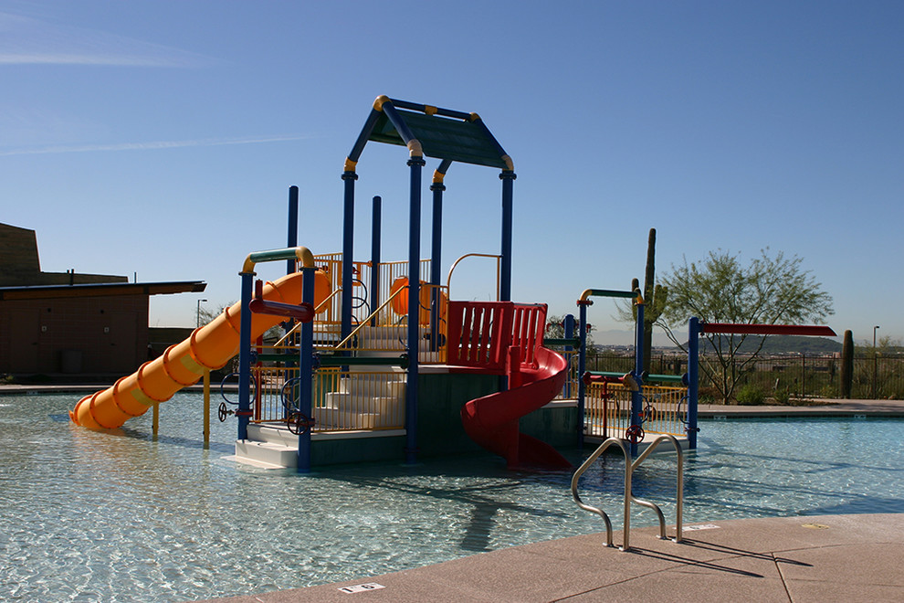 Dynamite Mountain Ranch Contemporary Pool Phoenix by Greey