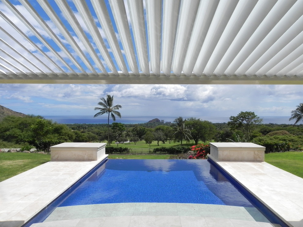 EcoShade Louvered Roofs Tropical Pool Hawaii by EcoShade™ Houzz
