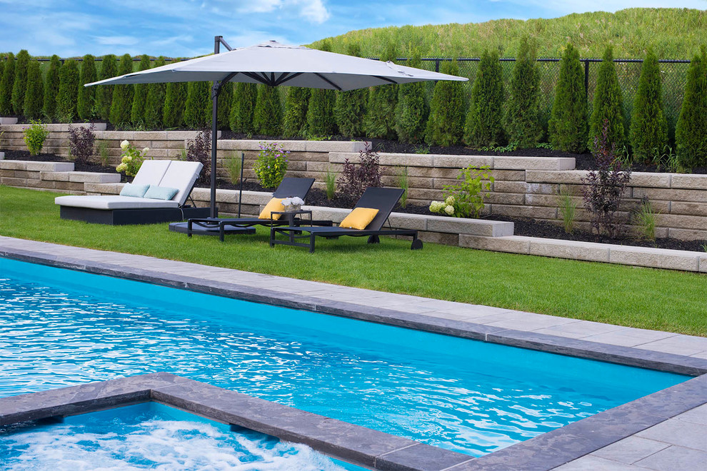 Elegant Landscaping Project In Toronto With Pool Construction & Outdoor ...