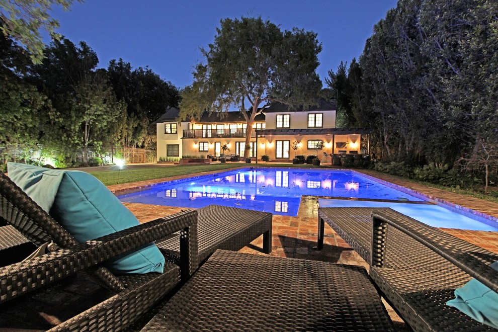 Encino Mansion Midcentury Swimming Pool & Hot Tub Los Angeles