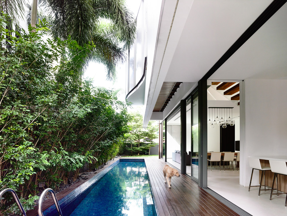 Moderner Pool in Singapur