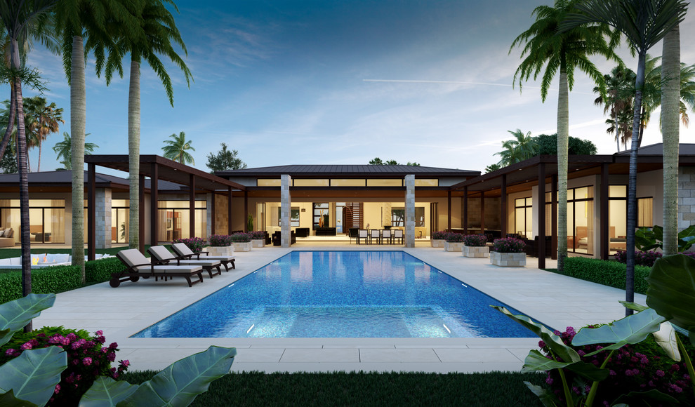 Equestrian Stables and Barn Contemporary Pool Miami by InSite Design Group LLC Houzz