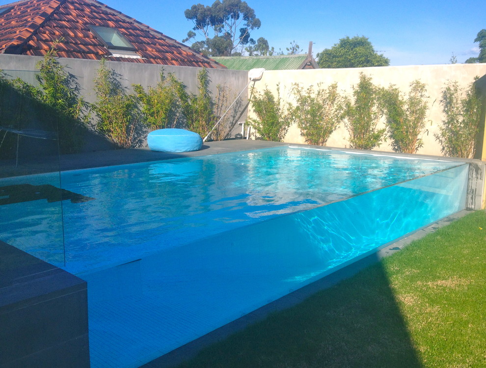 Essendon pool wall panel Modern Pool Melbourne by User Houzz