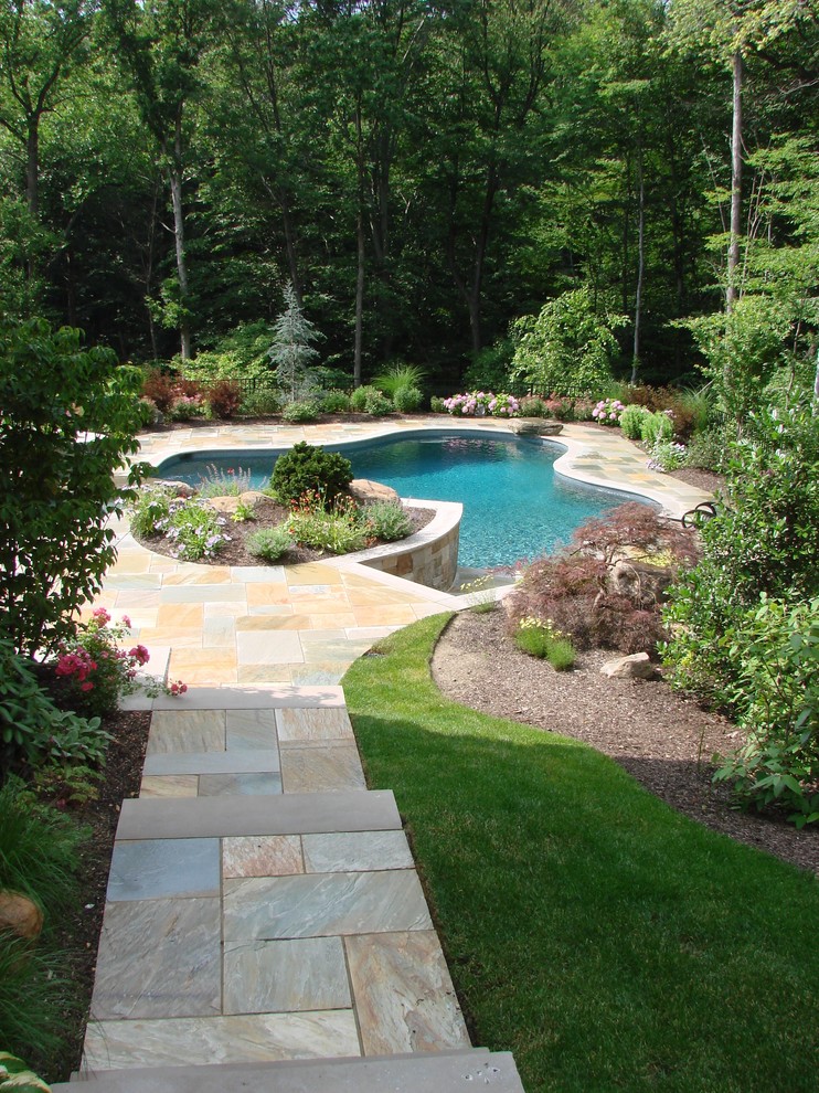 Essex Fells Nj Eclectic Pool New York by Landscape Techniques