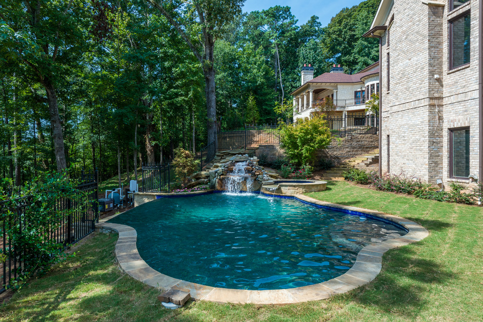 Estates Overlooking the Chattahoochee River Traditional Pool Atlanta by Cheri Riley