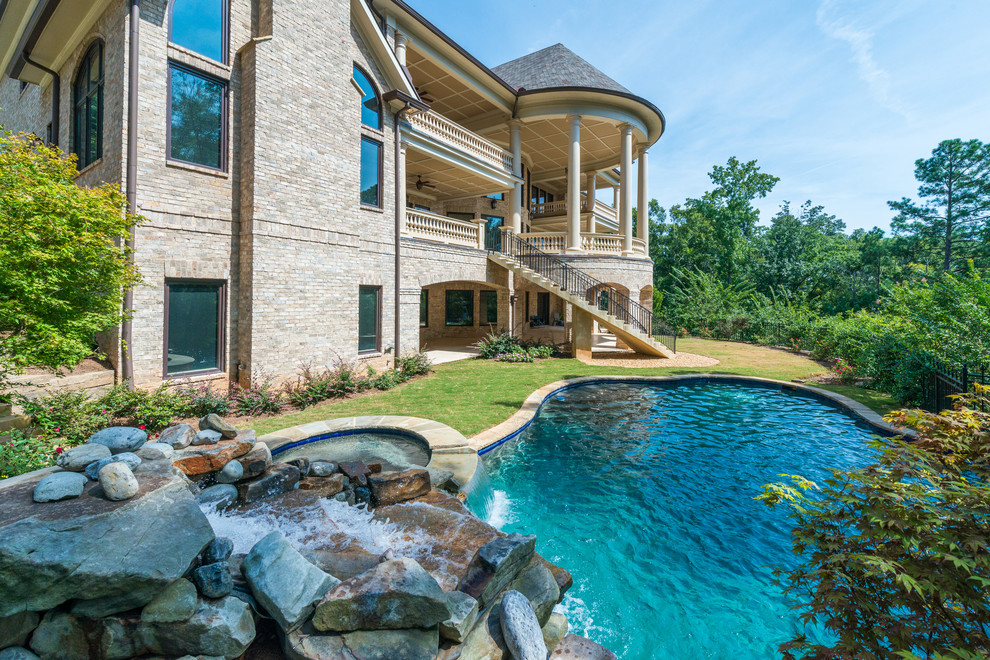 Estates Overlooking the Chattahoochee River Traditional Pool Atlanta by Cheri Riley