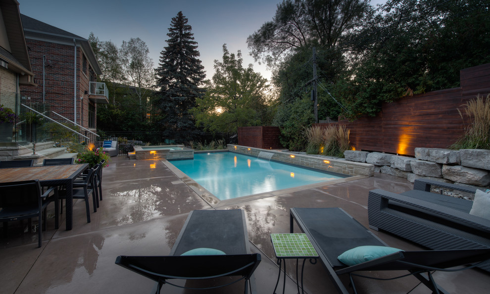 Etobicoke Family Backyard Oasis Transitional Pool Toronto by
