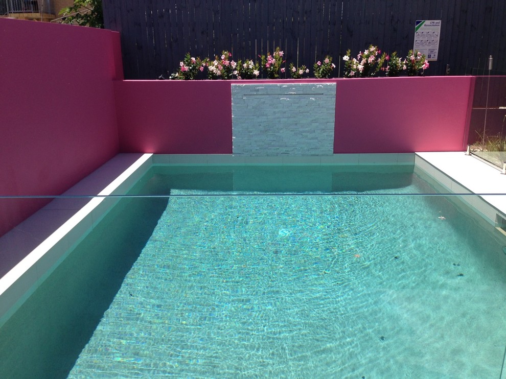 Modern swimming pool in Brisbane.