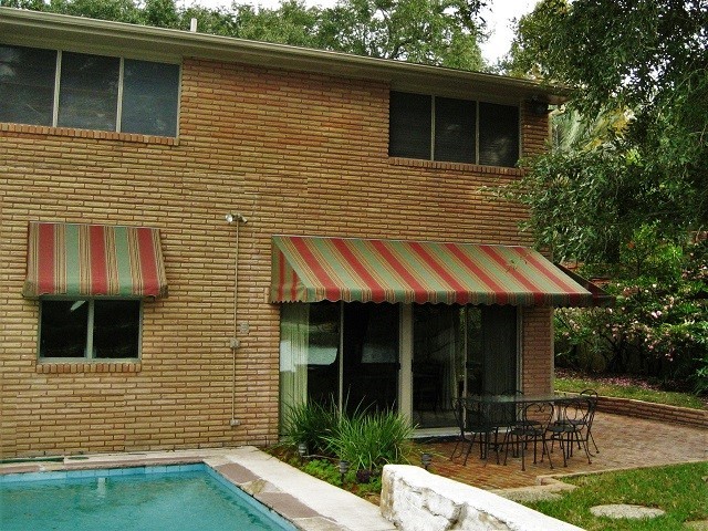 Fabric Awnings Traditional Pool New Orleans By La Custom Awnings And Shutters Houzz