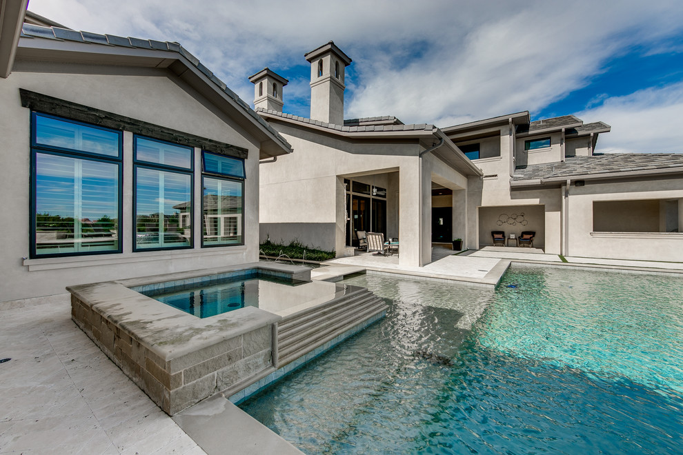 Fairview Home Transitional Pool Dallas by Notting Hill