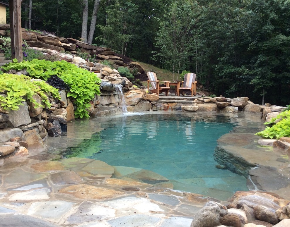 Fairview Mountain Poolscape Tropical Pool Other by Splash