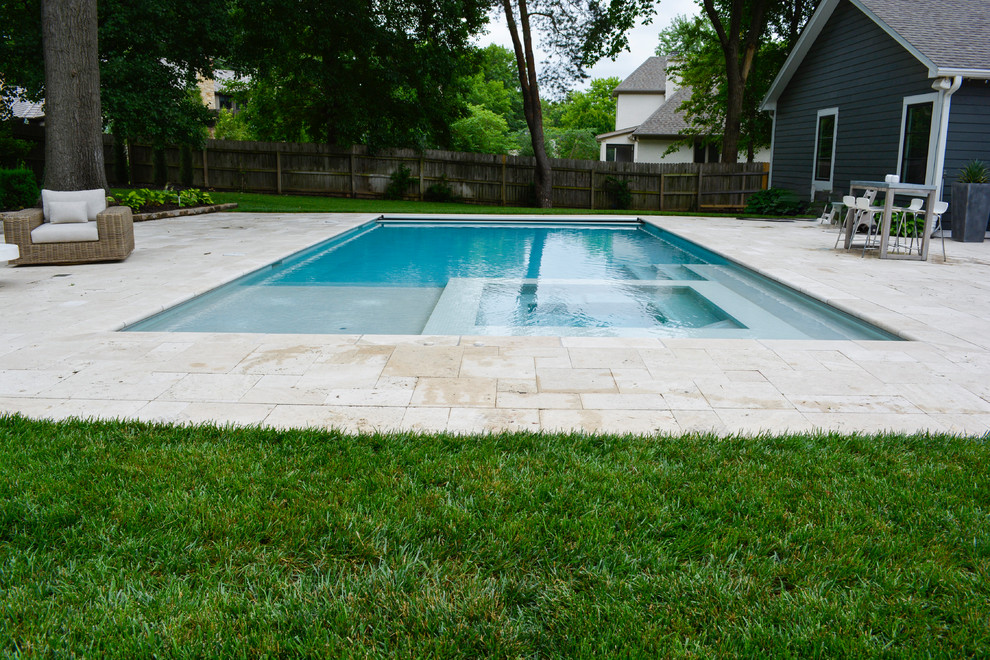 Fairway Kansas Swimming Pool Estilo Craftsman Piscina Ciudad de