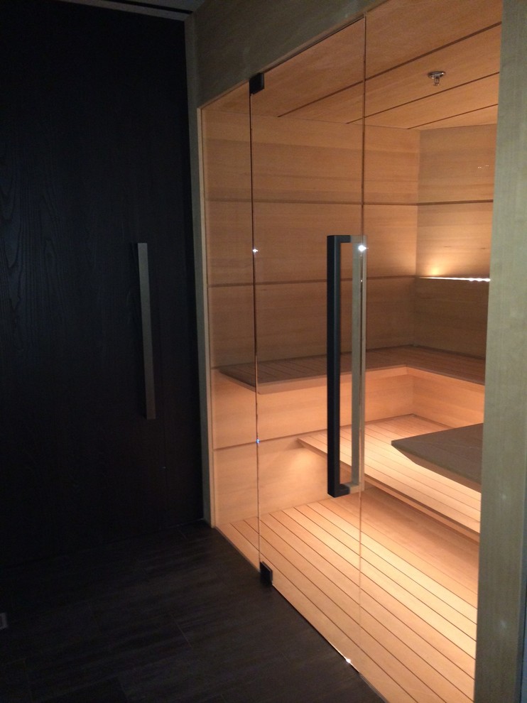 Featured Sauna in Architectural Digest! Modern Pool Los Angeles