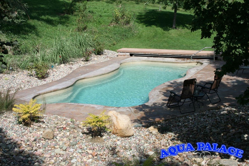 Fiberglass Pool Designs Traditional Pool Omaha by Aqua Palace