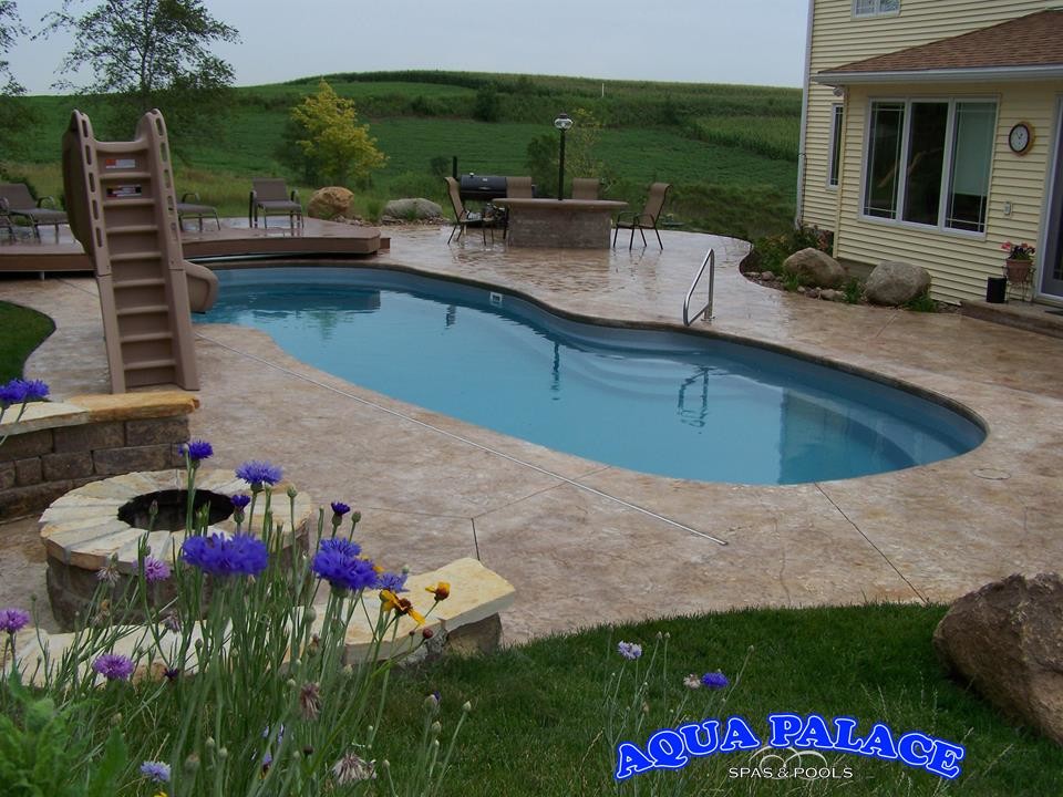 Fiberglass Pool Designs Traditional Pool Omaha by Aqua Palace