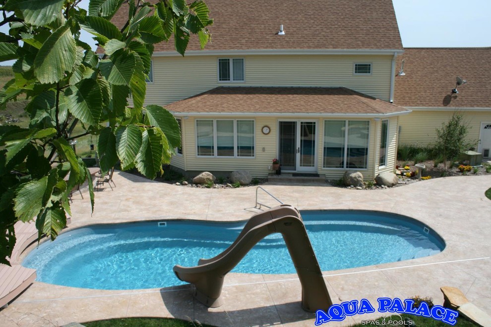 Fiberglass Pool Designs Traditional Pool Omaha by Aqua Palace