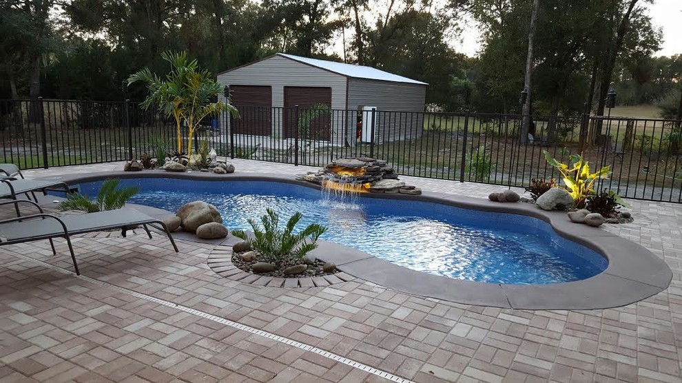 Fiberglass Pool installation Pool Orlando by Mad River Pool