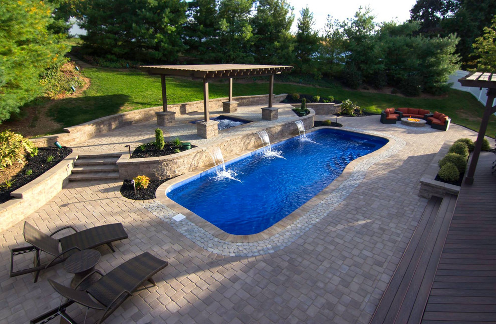 Fiberglass Pools by Barrier Reef USA Traditional Pool Cleveland