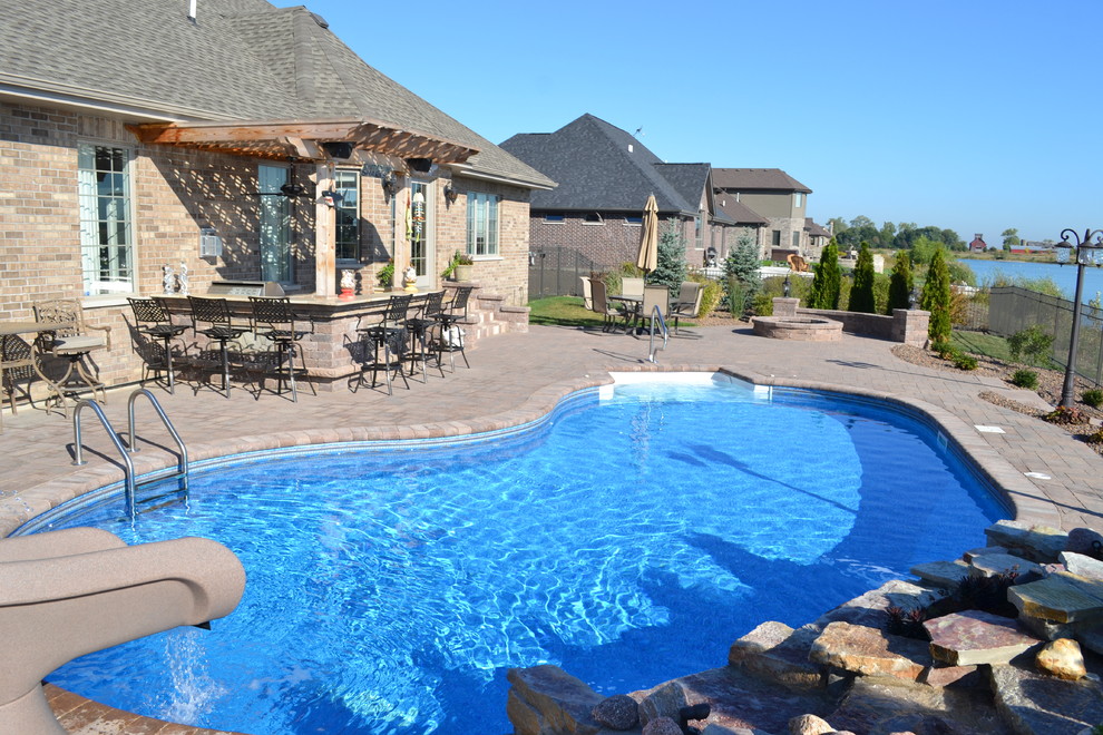 Finished product Traditional Pool Chicago by All Seasons Pools