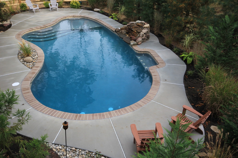 Finished Swimming Pools Rustic Pool Philadelphia by Budd's