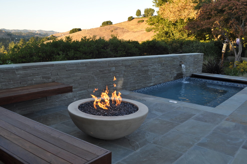 Example of a minimalist pool design in San Francisco