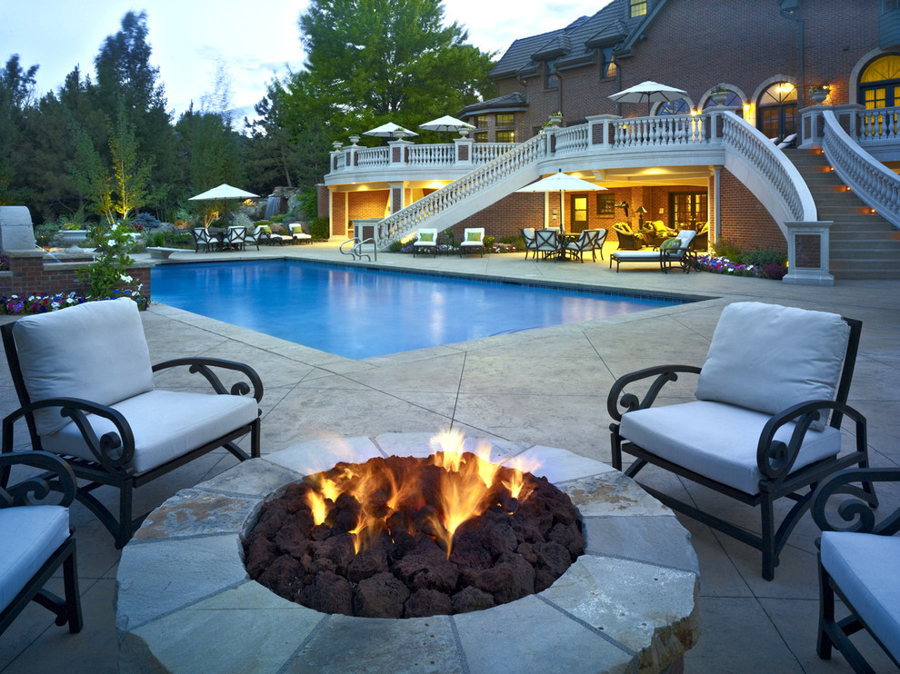 Inspiration for a timeless pool remodel in Denver