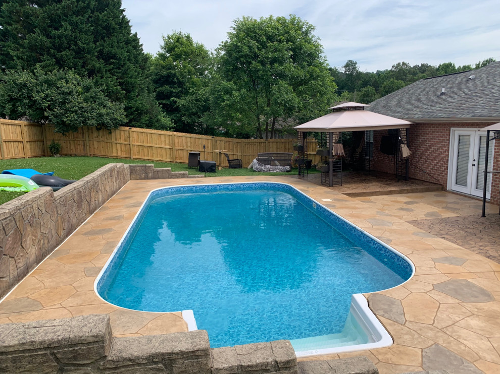 Flagstone Overlay Pool 06/12/2020 Pool Other by Concrete Craft of